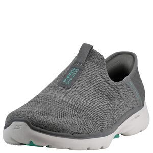 SKECHERS Go Walk 6 Fabulous View Hands Free Slip-Ins Gray 10 B (M)